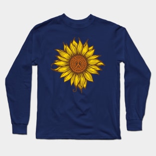 Sunflower Hippie Long Sleeve T-Shirt